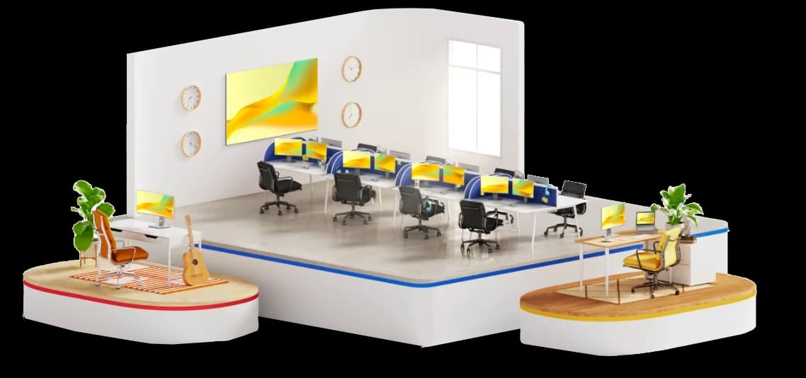 Aula moderna equipada con dispositivos Arai