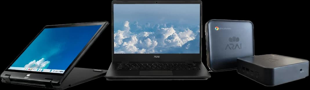 Modelos de Chromebooks y Chromebox Arai