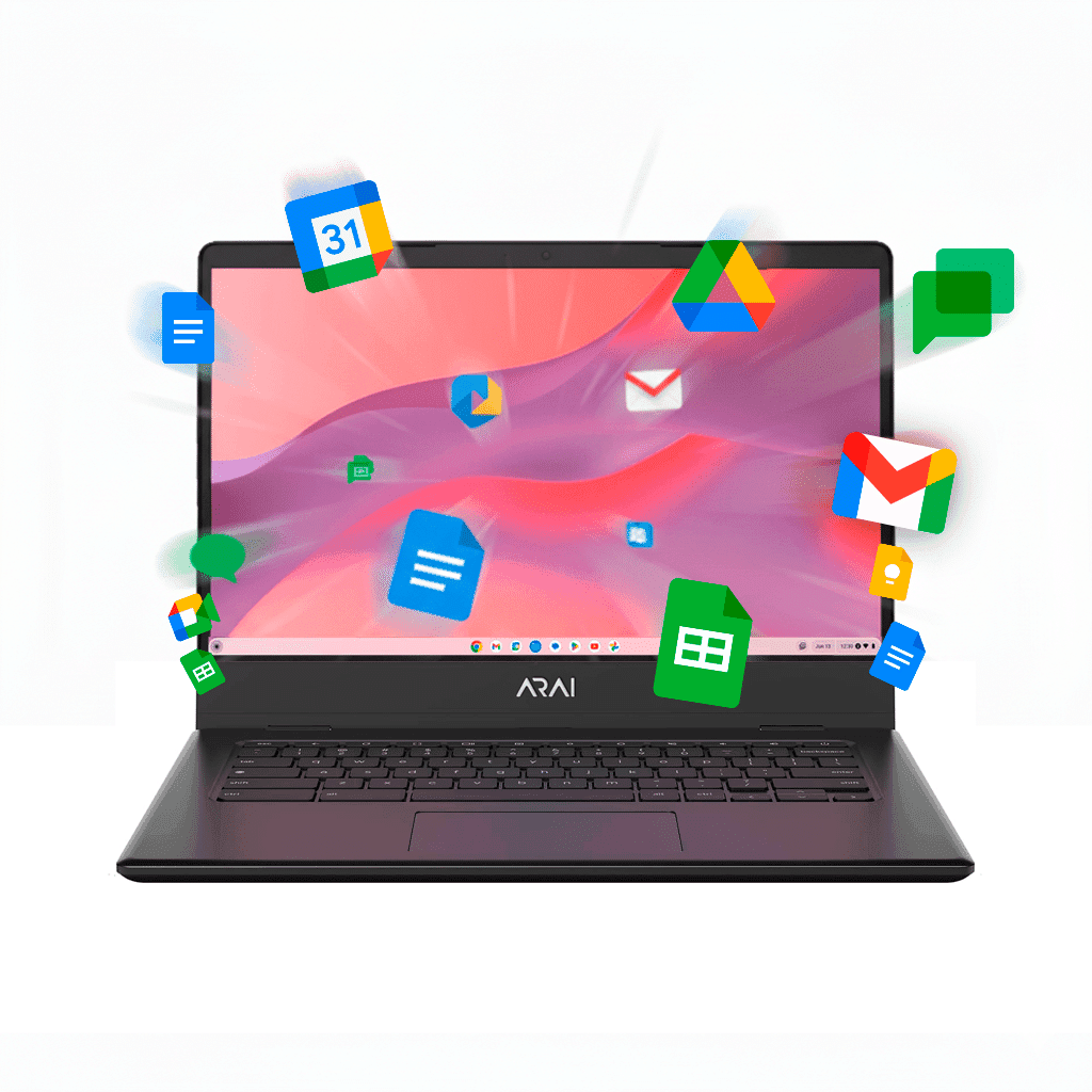 Aplicaciones de productividad en una Chromebook Arai Nimbus